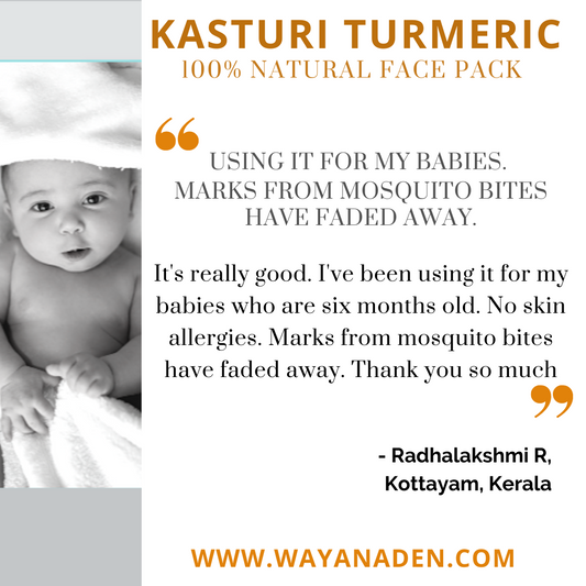 ORIGINAL KASTURI TURMERIC | BABY BATH POWDER | WWW.WAYANADEN.COM