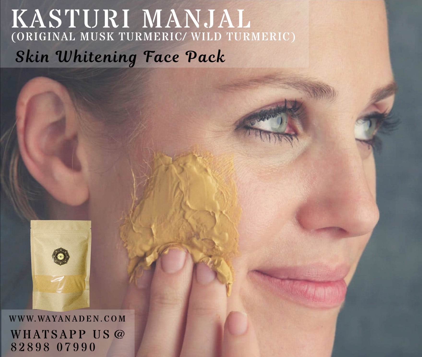 Original Kasturi Manjal Wild Turmeric for Glowing Skin Wayanaden