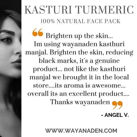 KASTURI MANJAL | KASTURI TURMERIC | JANGLI HALDI | 100% NATURAL FACEPACK | WWW.WAYANADEN.COM