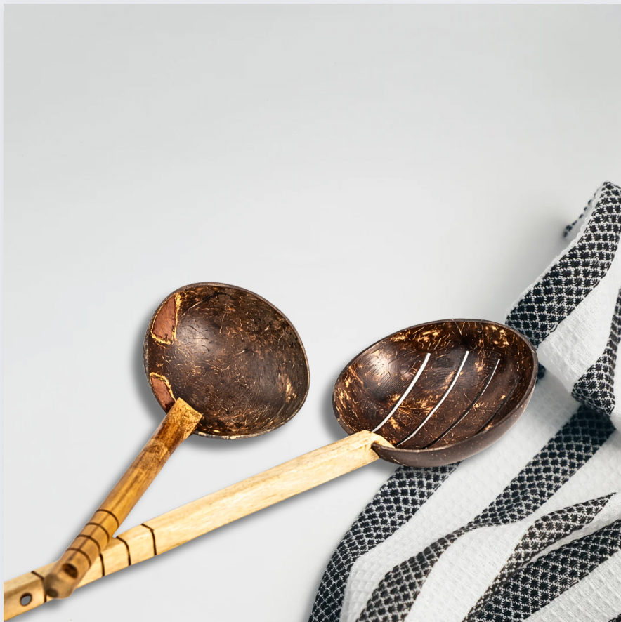 COCONUT SHELL COOKING SPOON (SET OF 2) (prepaid only)