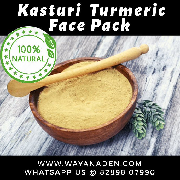 100% NATURAL FACE PACK - KASTURI TURMERIC – Wayanaden