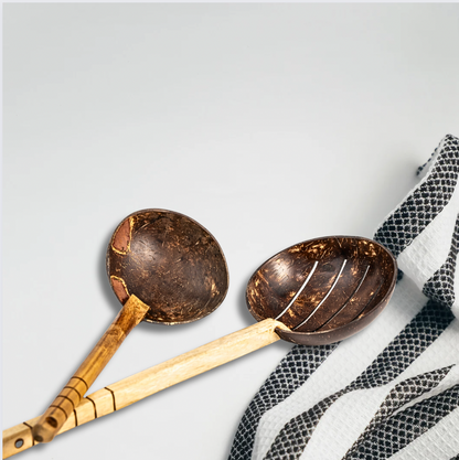 COCONUT SHELL COOKING SPOON (SET OF 2)